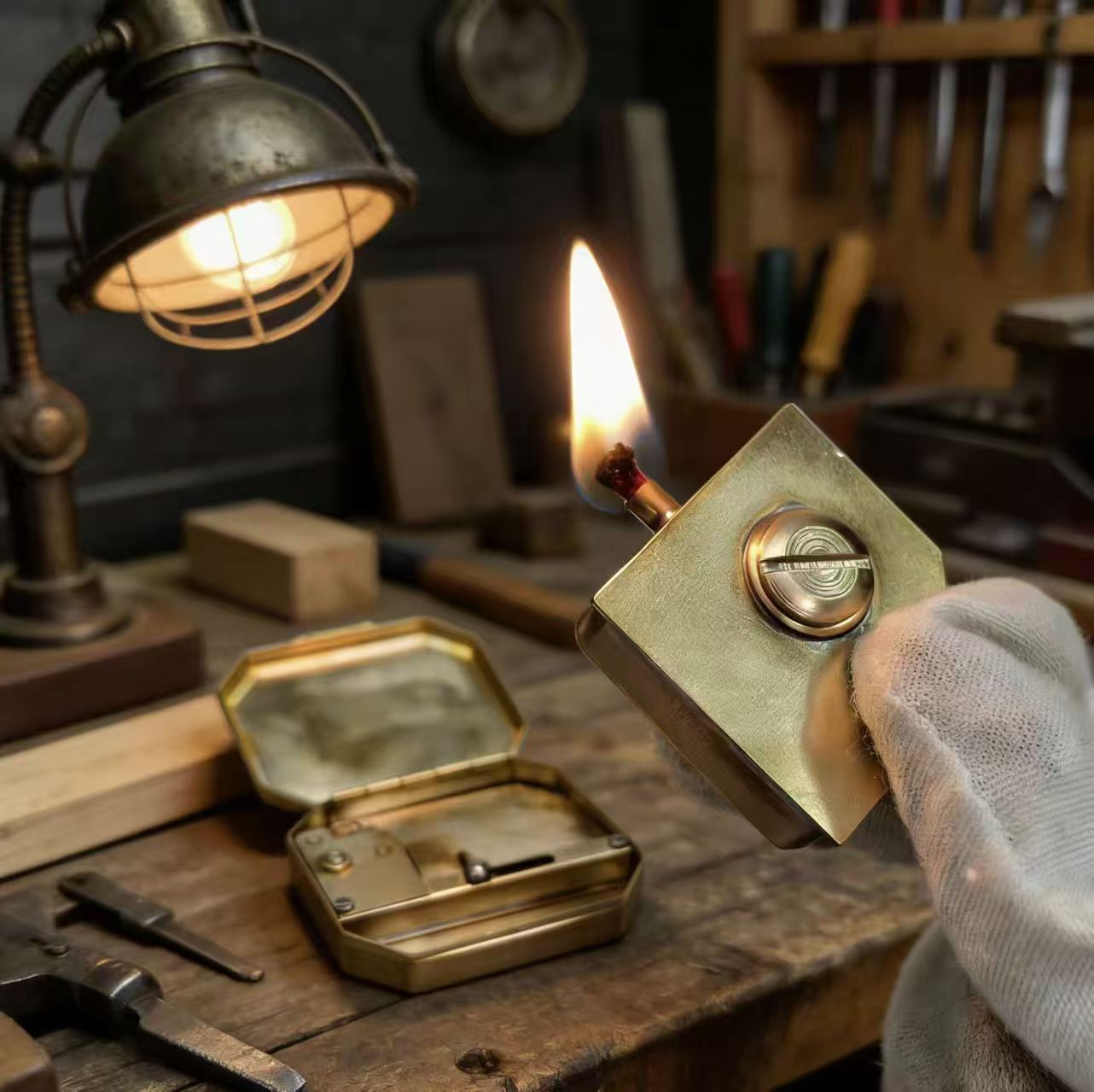 Vintage Collectible Lighters - Винтажная керосиновая зажигалка из чистой меди