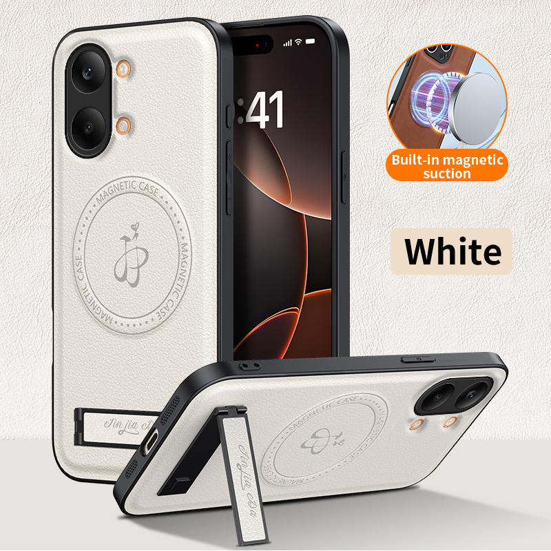 Camera Leather Case - Роскошный кожаный чехол-подставка для телефона Xiaomi