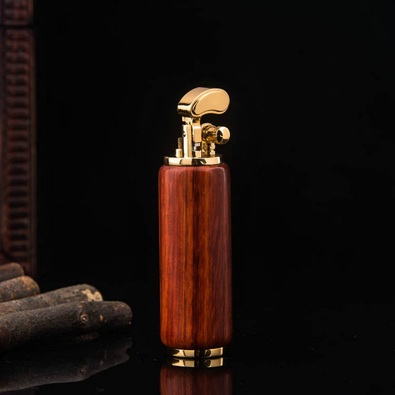 Vintage Collectible Lighters - Винтажная зажигалка из дерева и золота,