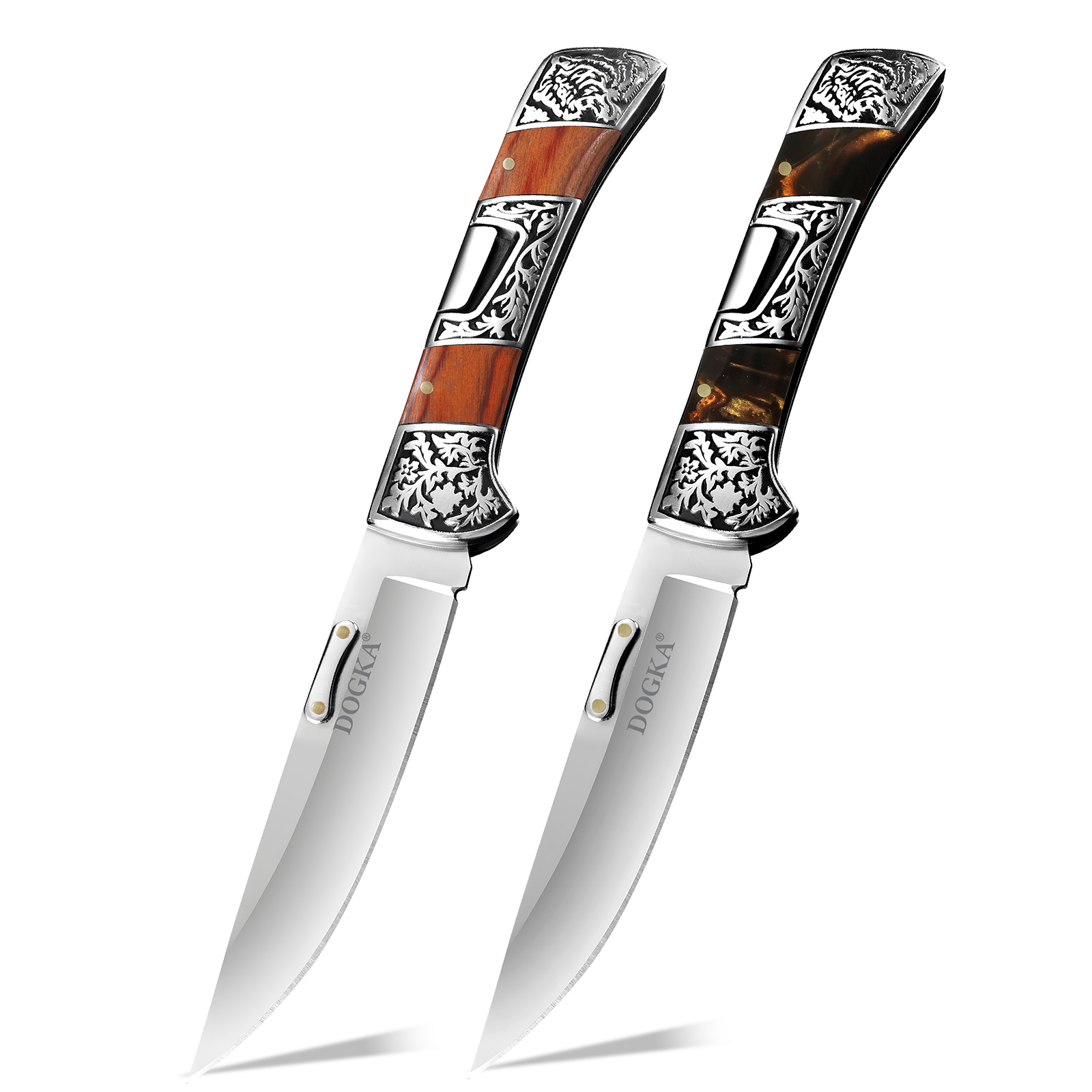 Vintage Collectible Pocket Knives - Винтажный складной карманный нож с гравировкой,