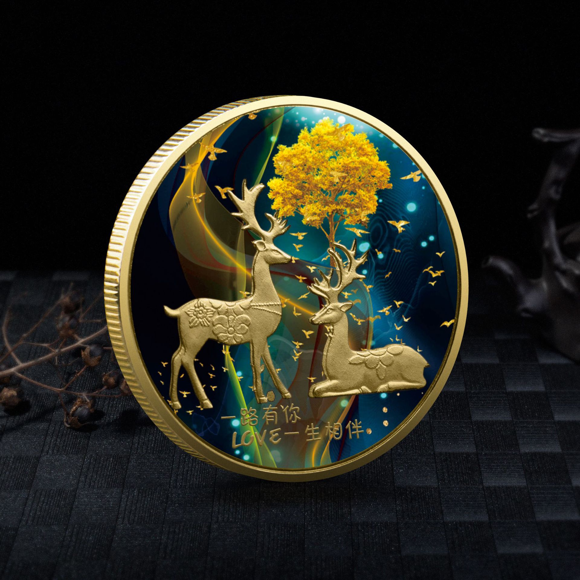 Олень, любовь, счастливая золо – обзор и цена Vintage Collectible Coins